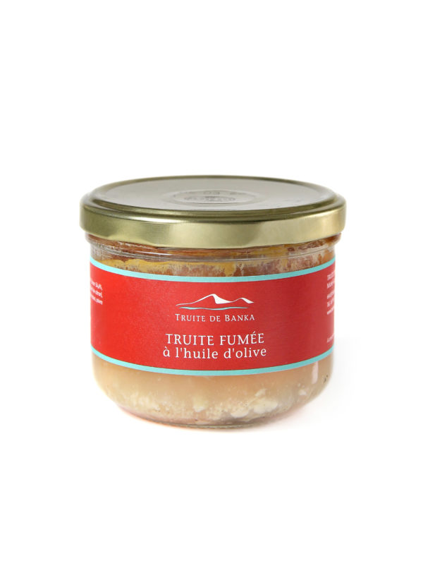 Packshot Truite Fumee Huile Olive